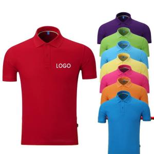 Comfortable Cotton Custom Logo White Polo Shirt for Men