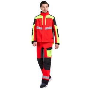 Durable Chainsaw Safety Jacket for Outdoor Work Activities