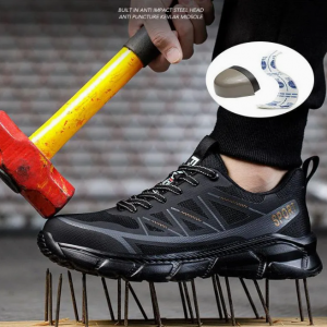 Man Engineer Steel Toe Safety Shoes
