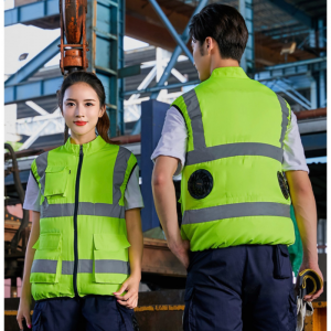 OEM Summer Cooling Work Vest with Battery-Powered Air Conditioner