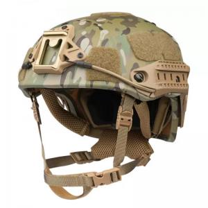 Tactical Camo Bulletproof Helmet with PE and Kevlar Protection